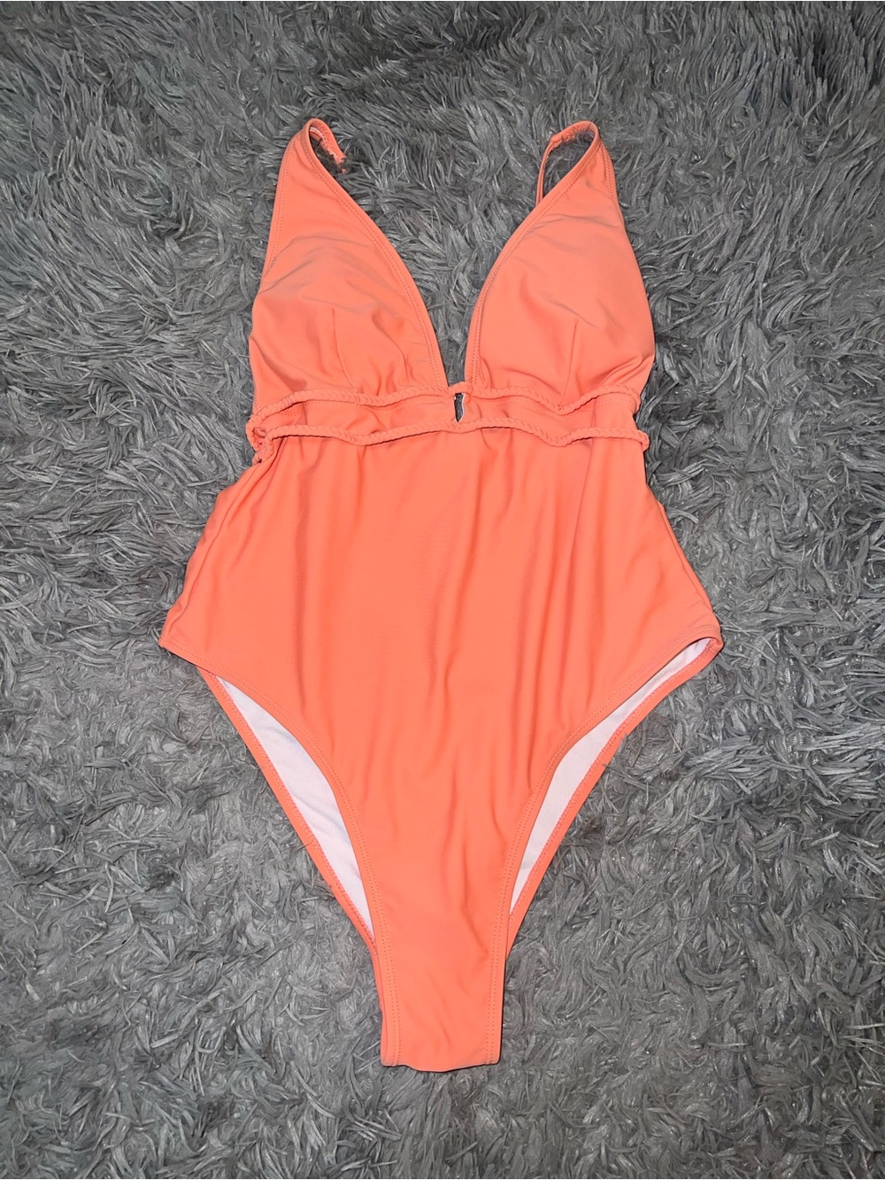 Tropic Time Zones Terracotta Braided Detail One Piece Swimsuit